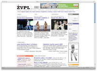 ŽVPL-ov HTML izpis vstopne strani